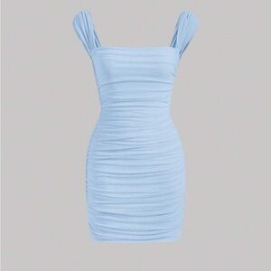 Blue short mini Dress